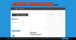 Desktop Screenshot of letras-traducidas.net